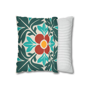 Petals & Leaves Pattern in Multicolor - Pillow Case