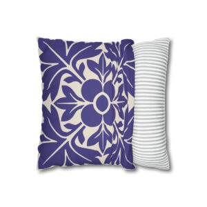 Petals & Leaves Pattern In Purple - Pillow Case
