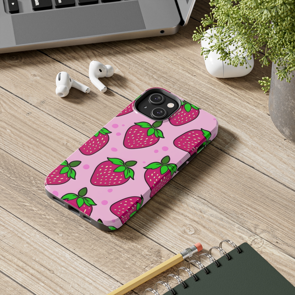 Strawberries - iPhone Cases 2 Strawberries - iPhone Cases - Image 2