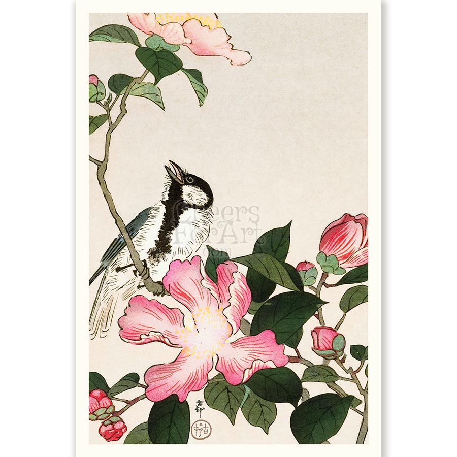 Bird and Flowers Ohara Koson - Art Print 1 Bird and Flowers Ohara Koson - Art Print