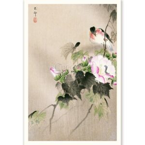 Bird and Flowers Ohara Koson - Art Print