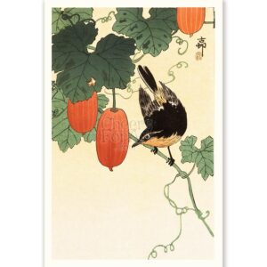 Bird and Fruits Ohara Koson - Art Print