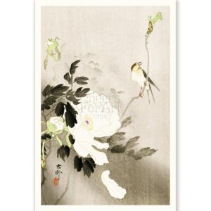 Bird and Peony Ohara Koson - Art Print