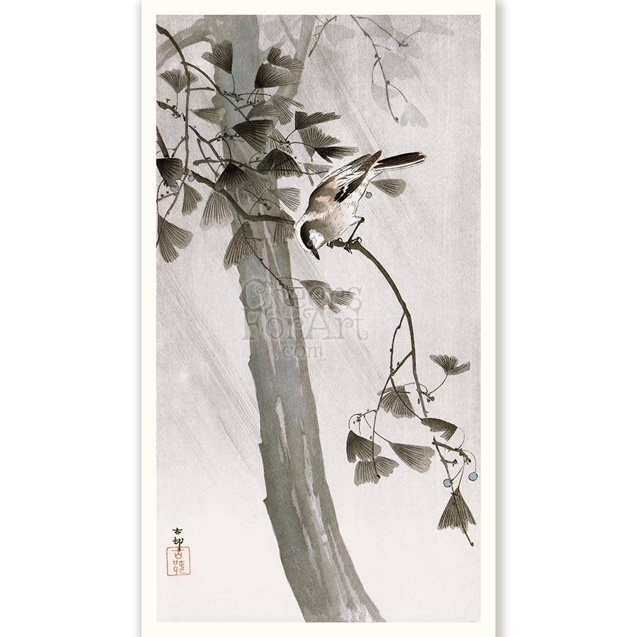 Bird, Tree and Storm Ohara Koson - Art Print 8 Bird, Tree and Storm Ohara Koson - Art Print - Image 8