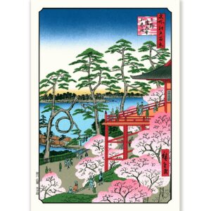 Cherry Blossoms Near Lake Andō Hiroshige - Art Print Cherry Blossoms Near Lake Andō Hiroshige - Art Print