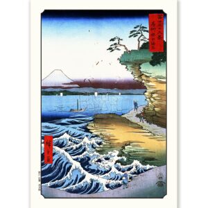 Ephemeral Elegance: Exploring the Artistry of Ando Hiroshige 3 coastline and mount fuji ando hiroshige j60 6