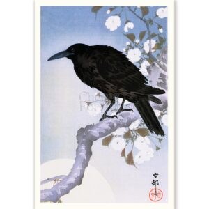 Crown and Full Moon Ohara Koson - Art Print