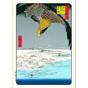 Eagle and Mt Fuji Andō Hiroshige - Art Print