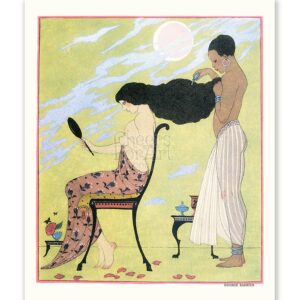 George Barbier Comb Hair - Art Print