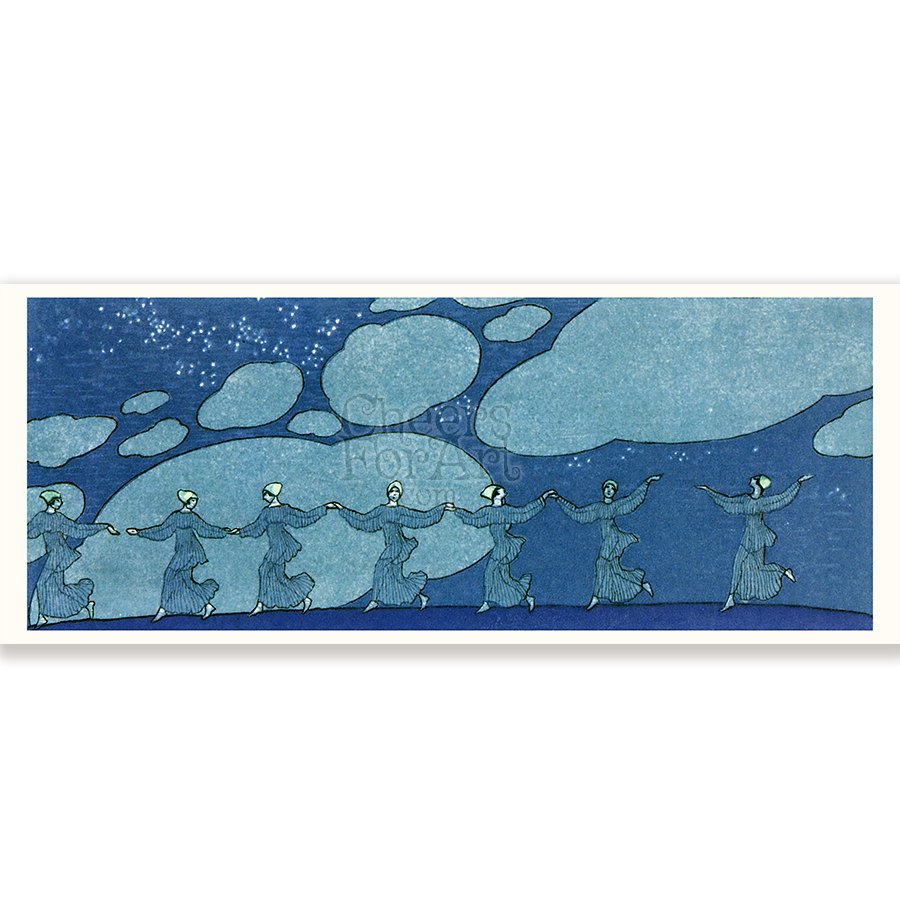 George Barbier Ladies dancing - Art Print