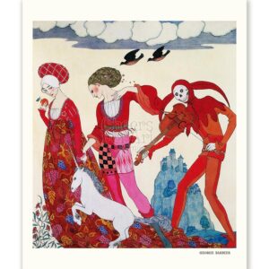 George Barbier Ladies Perform - Art Print