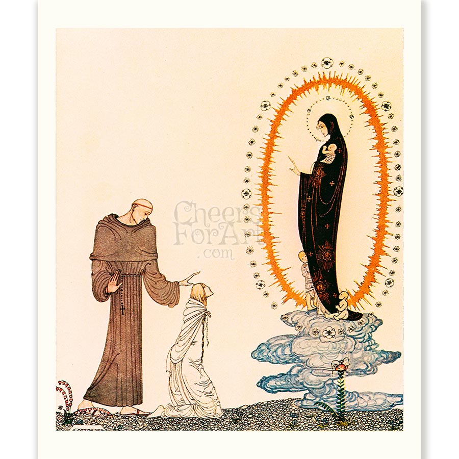 Kay Nielsen Baby & Virgin Mary - Art Print