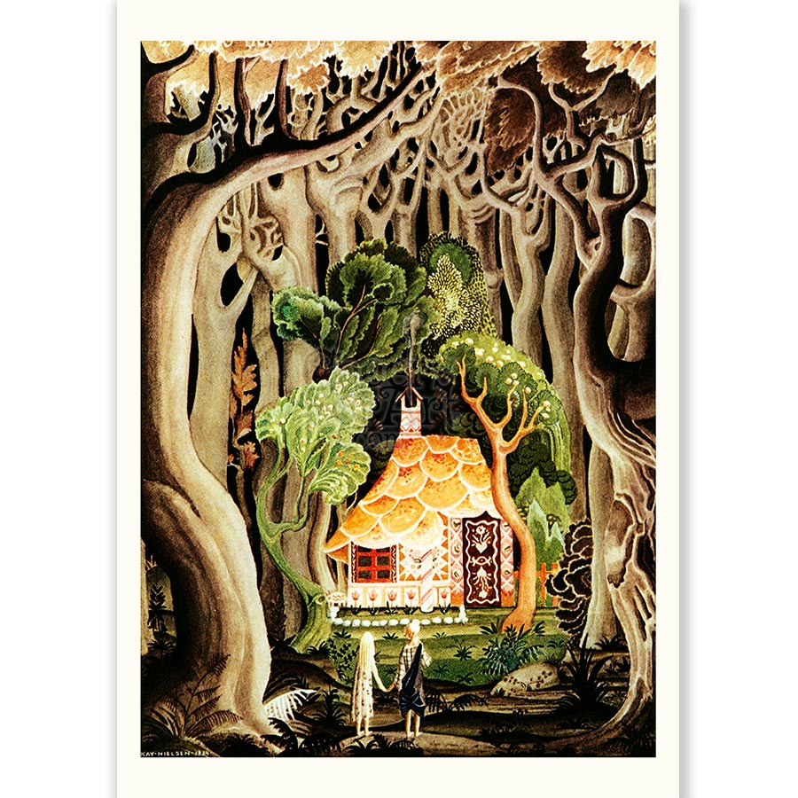 Kay Nielsen House in the Tree - Art Print