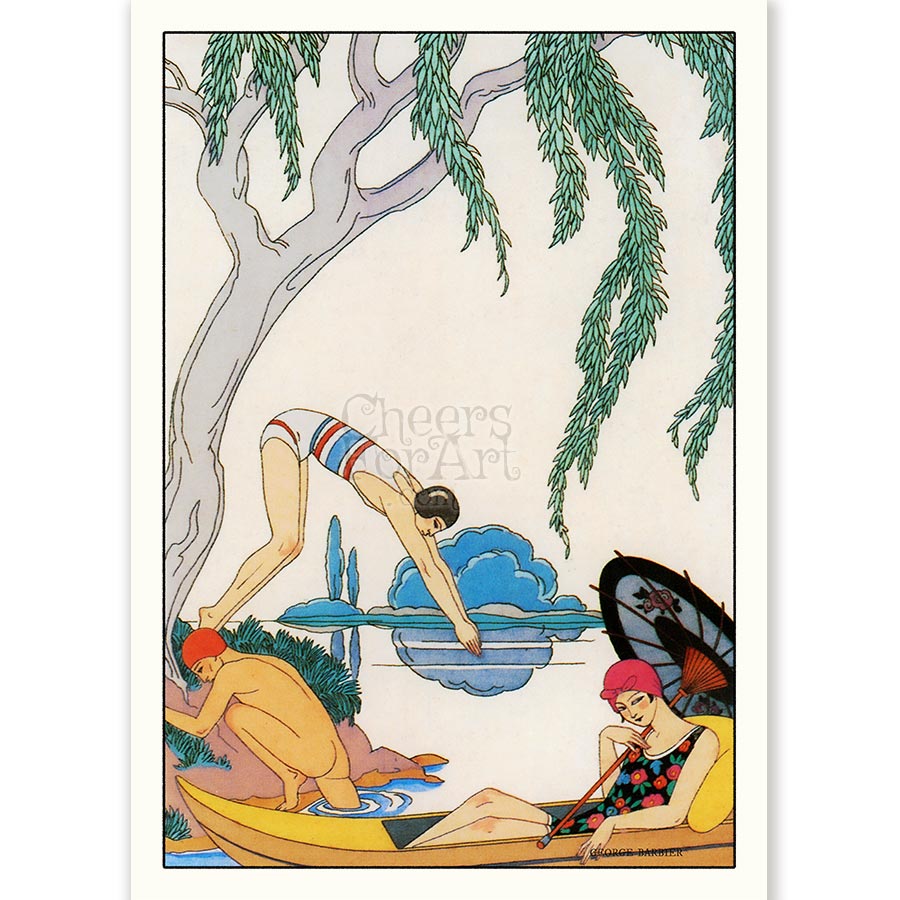 Ladies Swim George Barbier - Art Print