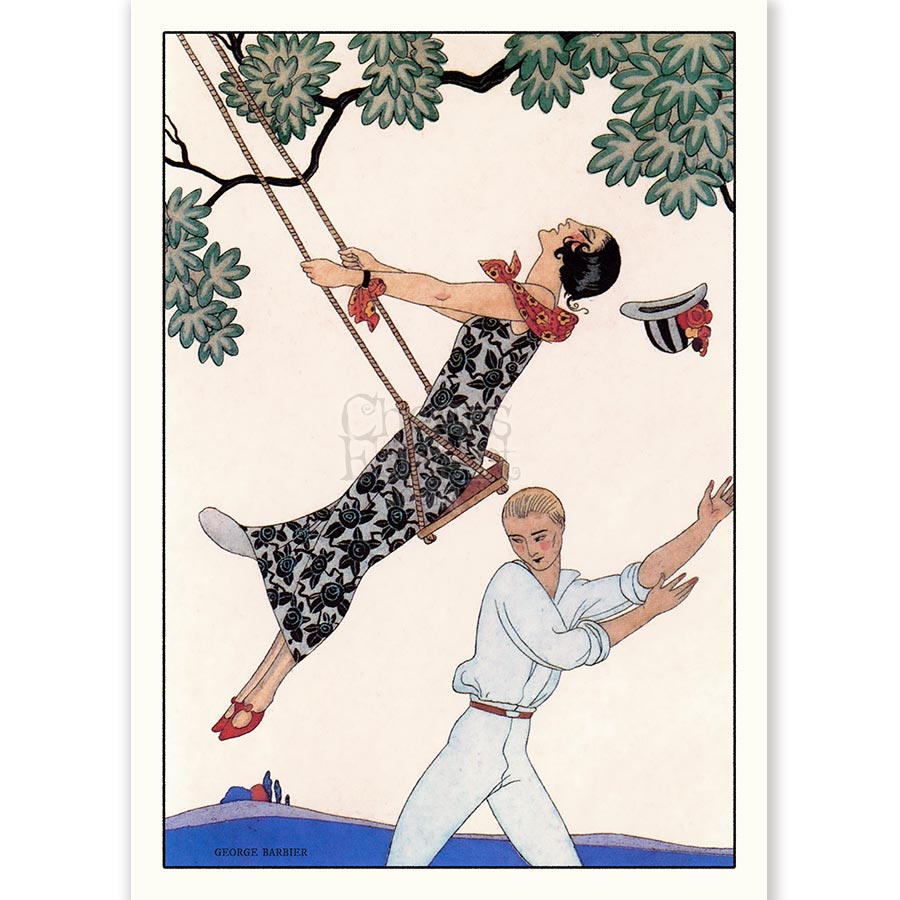 Ladies Swing George Barbier - Art Print