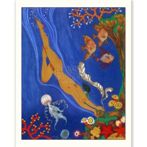 Lady Diving George Barbier - Art Print