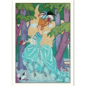 Lady in Blue George Barbier - Art Print