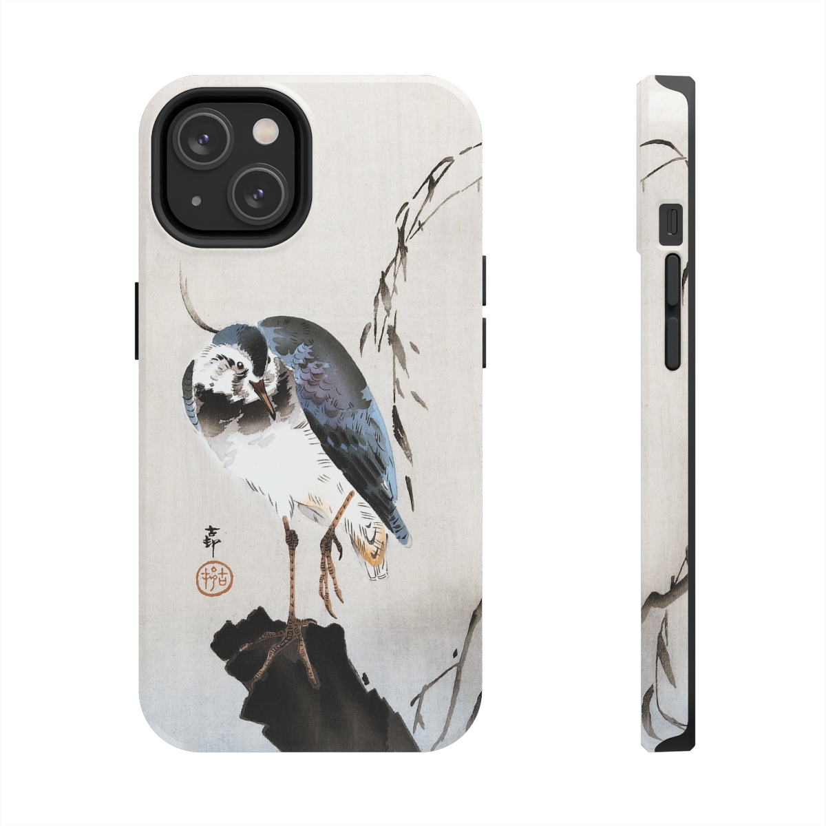 Ohara Koson Lapwing On Tree Stump - iPhone Cases 1 Ohara Koson Lapwing On Tree Stump - iPhone Cases