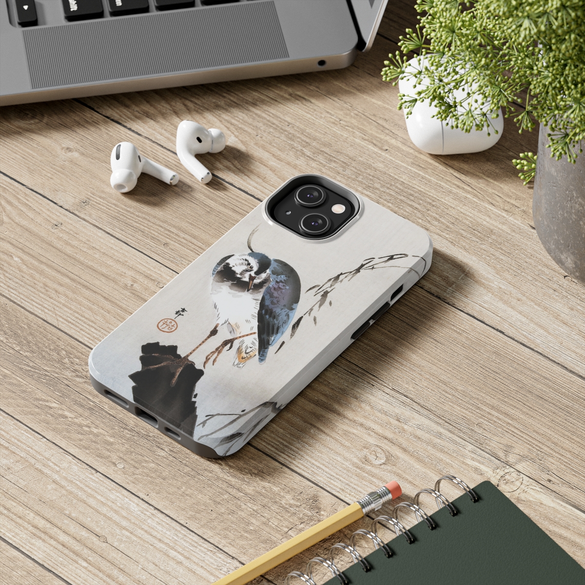 Ohara Koson Lapwing On Tree Stump - iPhone Cases 2 Ohara Koson Lapwing On Tree Stump - iPhone Cases - Image 2