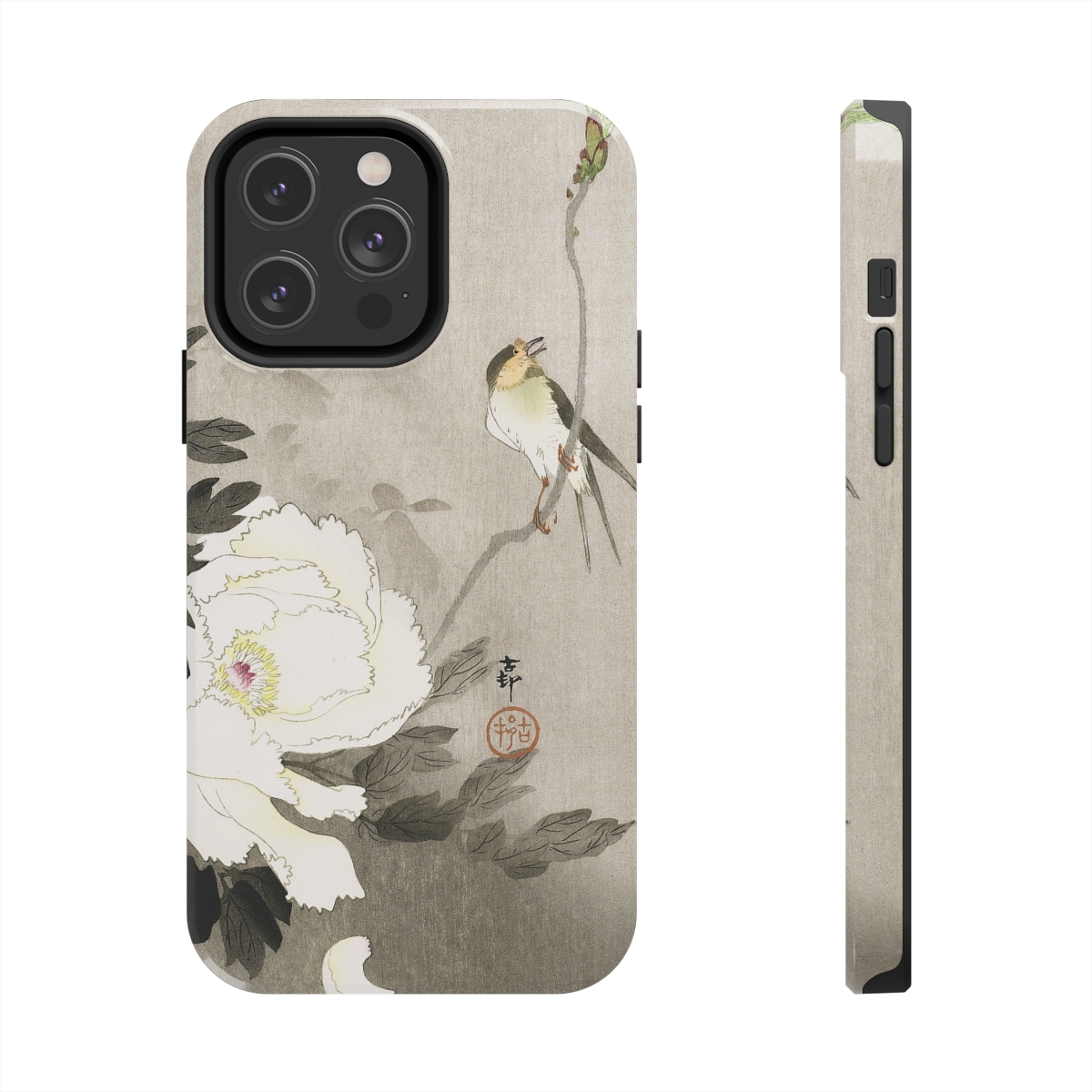 Ohara Koson Swallow & Peony - iPhone Cases