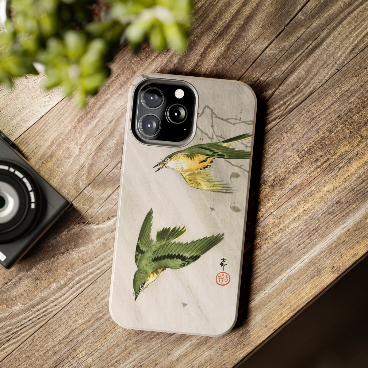 Ohara Koson Warblers In Rain - iPhone Cases 2 Ohara Koson Warblers In Rain - iPhone Cases - Image 2