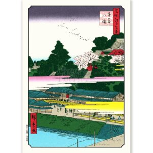 Shrine by the Seashore Andō Hiroshige - Art Print Shrine by the Seashore Andō Hiroshige - Art Print