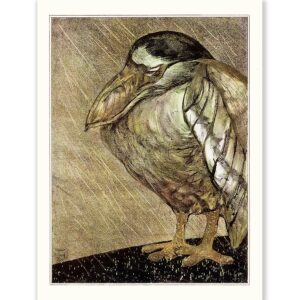 Theo van Hoytema Barn Heron in the Rain - Art Print