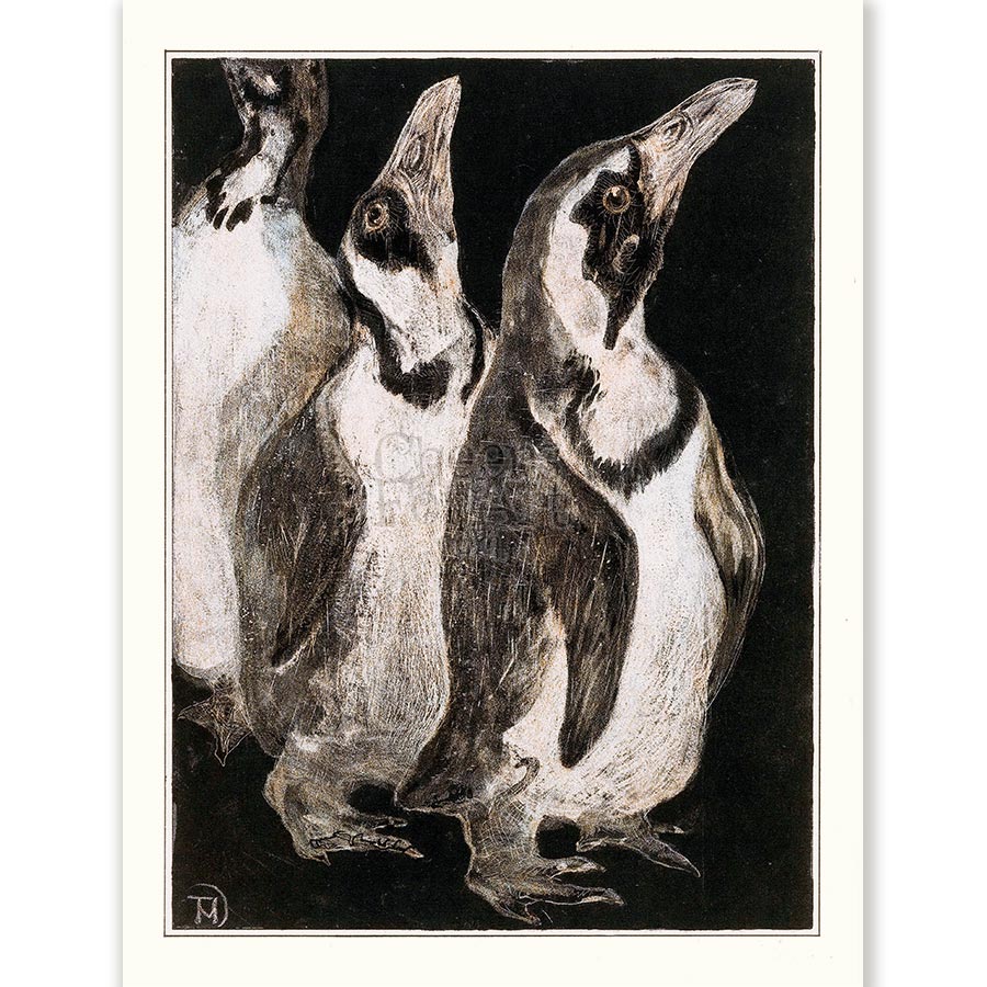 Theo van Hoytema Three Penguins - Art Print 1 Theo van Hoytema Three Penguins - Art Print