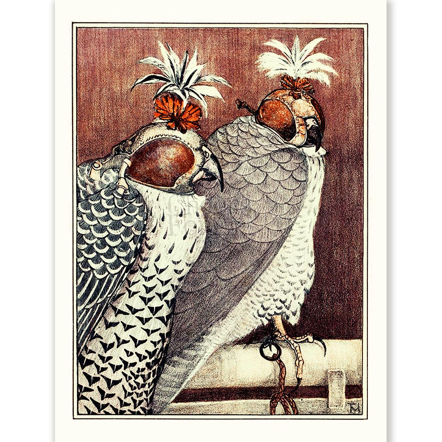 Theo van Hoytema Two Falcons - Art Print 1 Theo van Hoytema Two Falcons - Art Print