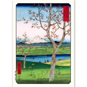 Tree and Mt Fuji Andō Hiroshige - Art Print