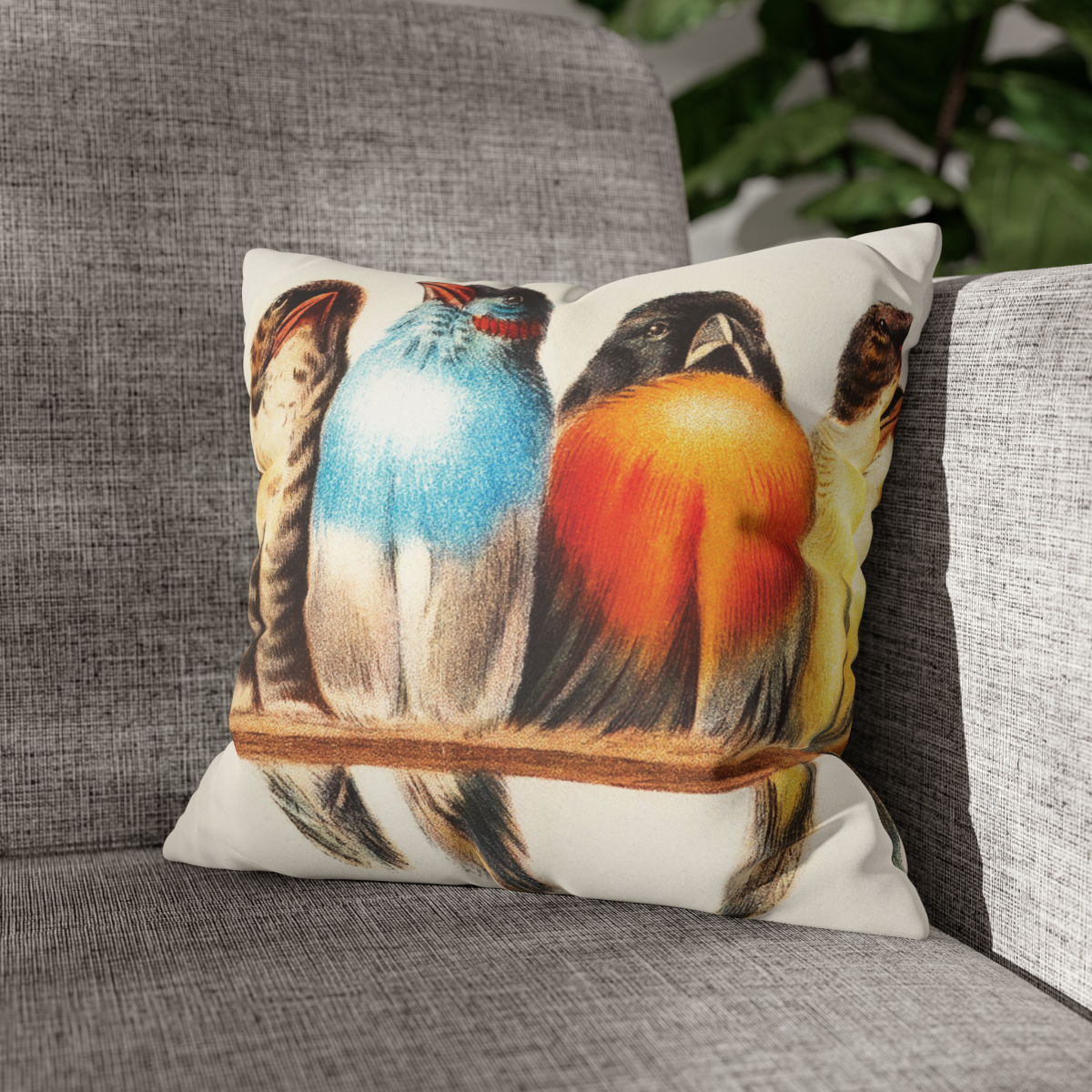Hector Giacomelli A Perch Of Birds - Pillow Case - Image 5