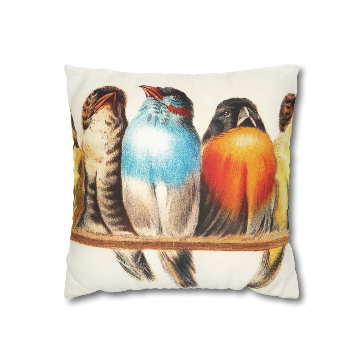 Hector Giacomelli A Perch Of Birds - Pillow Case - Image 2