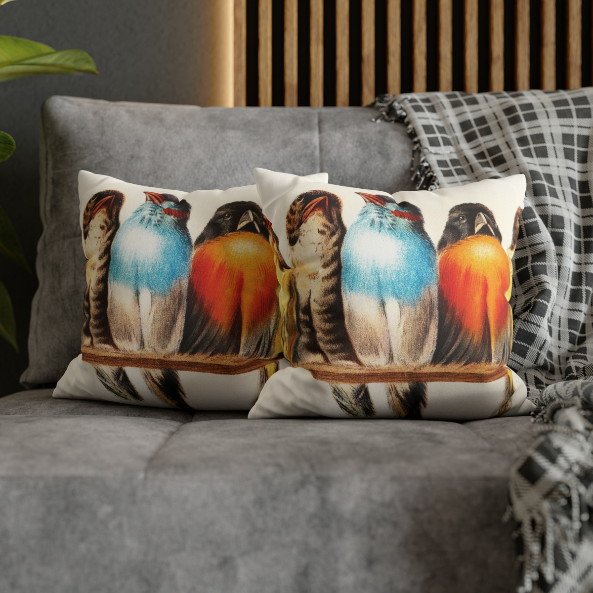 Hector Giacomelli A Perch Of Birds - Pillow Case - Image 6