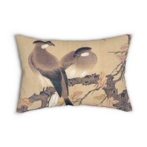 Birds On Branch. Lumbar Pillow S40-1
