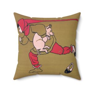Catch Me If You Can! Square Pillow, D41-1