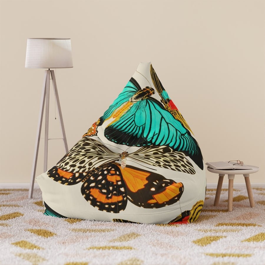 E.A. Seguy Papillons Pl.11 Butterfly Art Bean Bag Chair Cover – 100% Polyester, Durable, Secure Zipper 2 E.A. Seguy Papillons Pl.11 Butterfly Art Bean Bag Chair Cover – 100% Polyester, Durable, Secure Zipper - Image 2