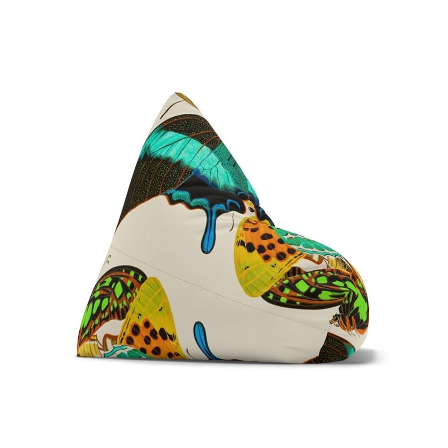 E.A. Seguy Papillons Pl.13 Butterfly Art Bean Bag Chair Cover – 100% Polyester, Durable, Secure Zipper - Image 4