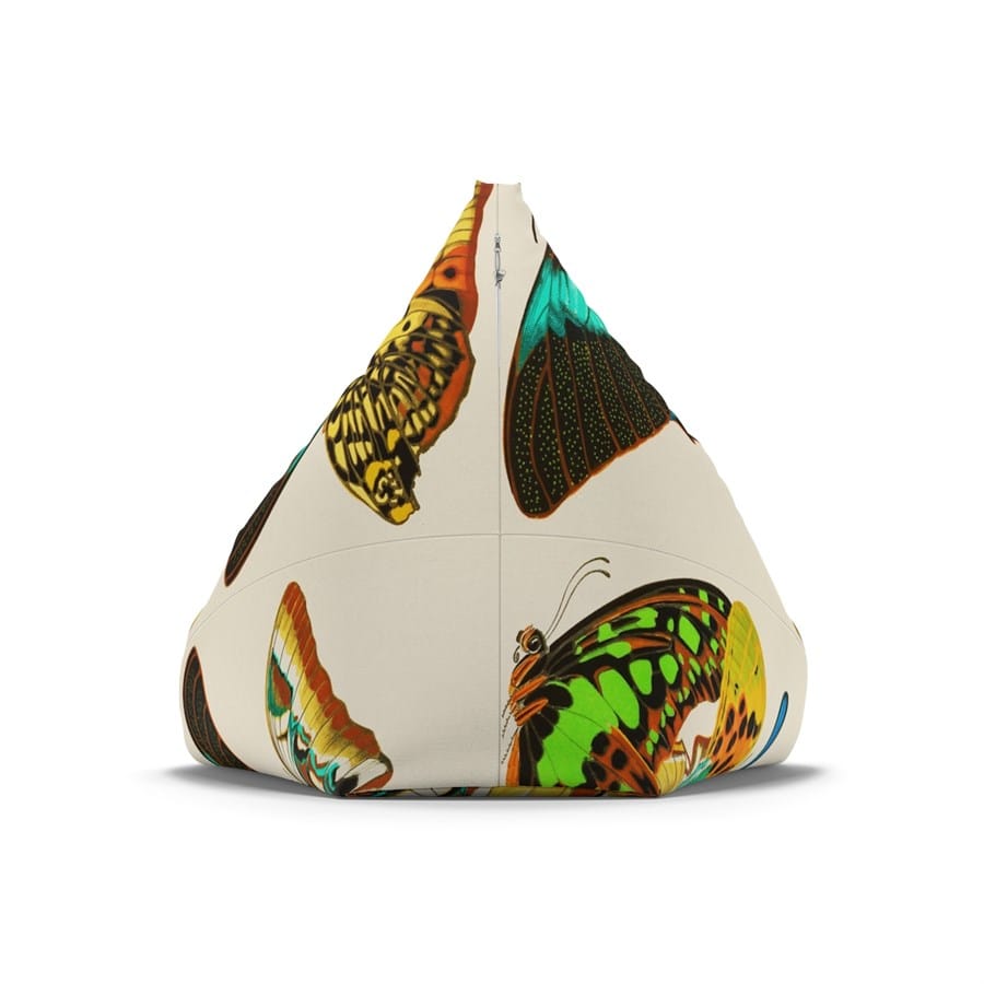 E.A. Seguy Papillons Pl.13 Butterfly Art Bean Bag Chair Cover – 100% Polyester, Durable, Secure Zipper - Image 3