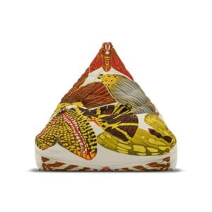 E.A. Seguy Papillons Pl.14 Butterfly Art Bean Bag Chair Cover – 100% Polyester, Durable, Secure Zipper