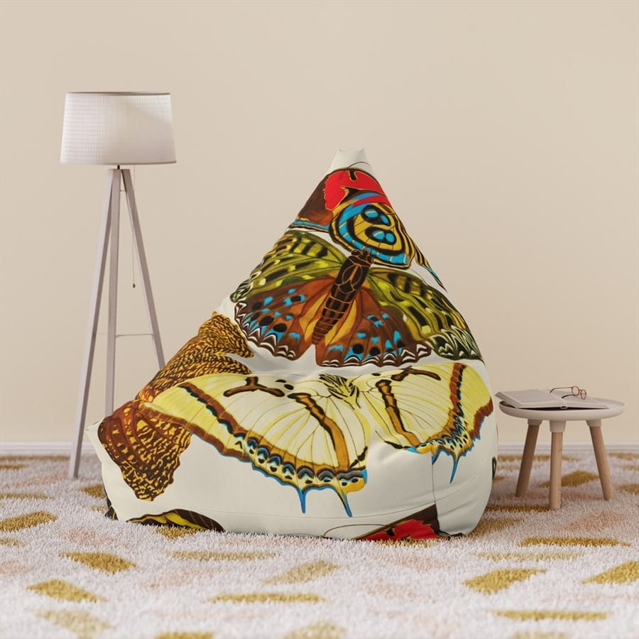 E.A. Seguy Papillons Pl.14 Butterfly Art Bean Bag Chair Cover – 100% Polyester, Durable, Secure Zipper 2 E.A. Seguy Papillons Pl.14 Butterfly Art Bean Bag Chair Cover – 100% Polyester, Durable, Secure Zipper - Image 2