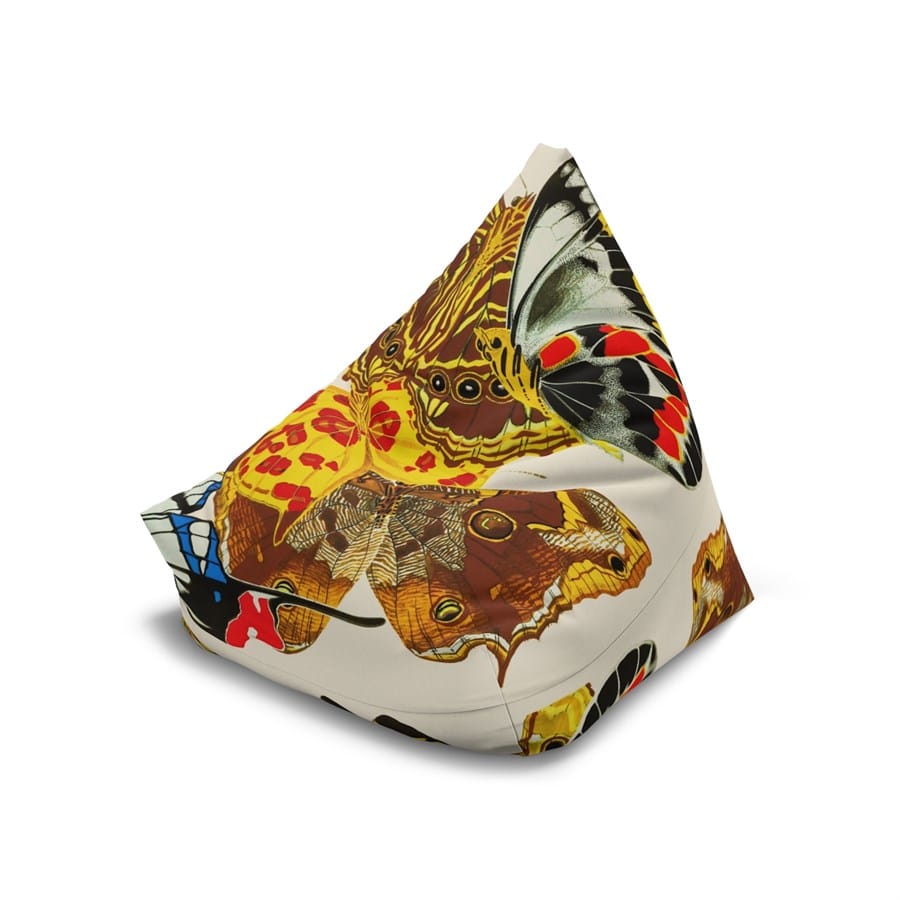 E.A. Seguy Papillons Pl.15 Butterfly Art Bean Bag Chair Cover – 100% Polyester, Durable, Secure Zipper - Image 6