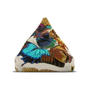 E.A. Seguy Papillons Pl.16 Butterfly Art Bean Bag Chair Cover – 100% Polyester, Durable, Secure Zipper