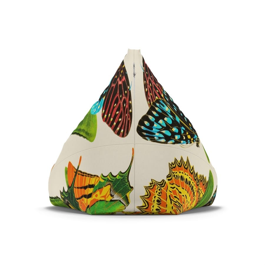 E.A. Seguy Papillons Pl.6 Butterfly Art Bean Bag Chair Cover – 100% Polyester, Durable, Secure Zipper - Image 3
