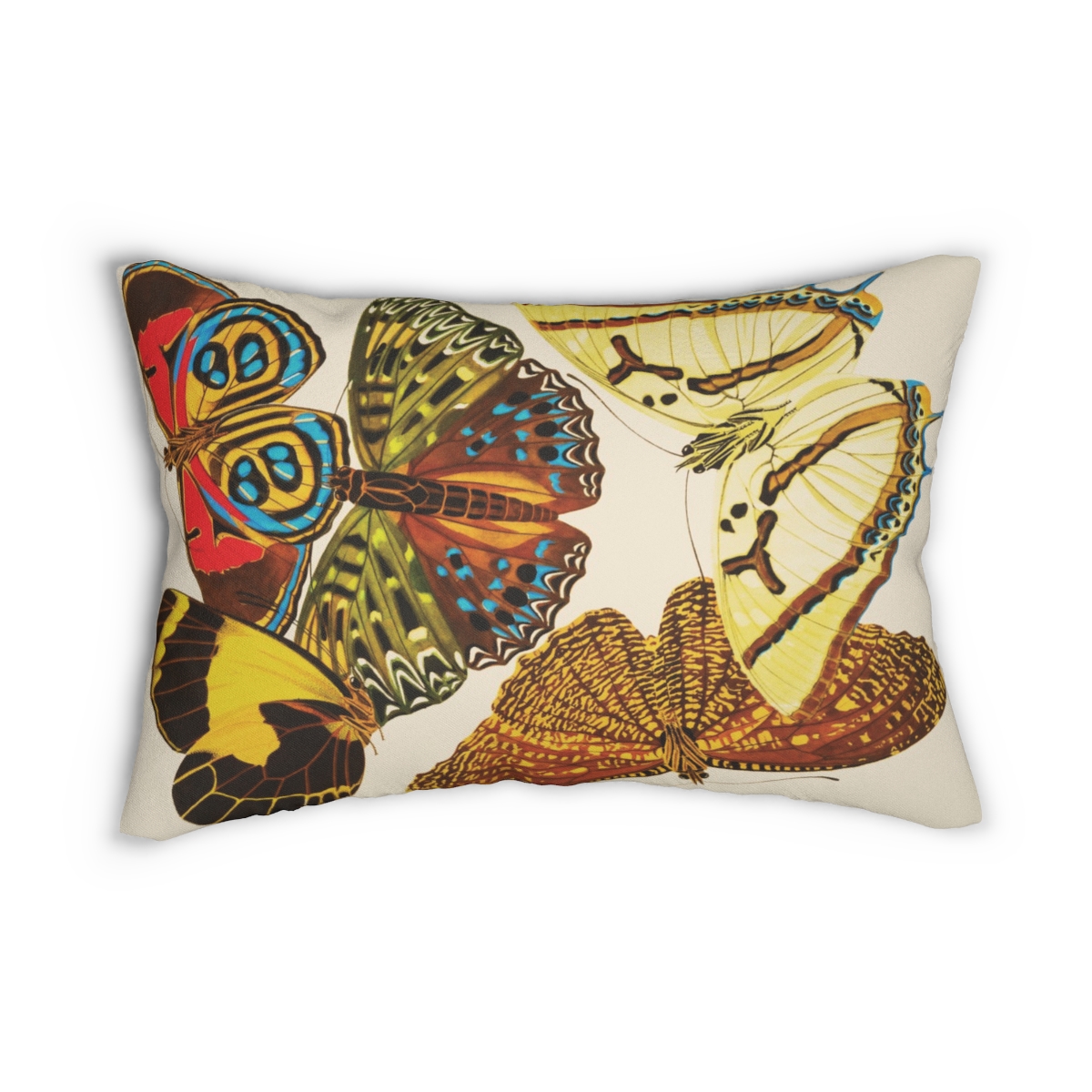 Butterfly Art EA Seguy Papillons Pl.12 Lumbar Pillow - Water & Mildew Resistant