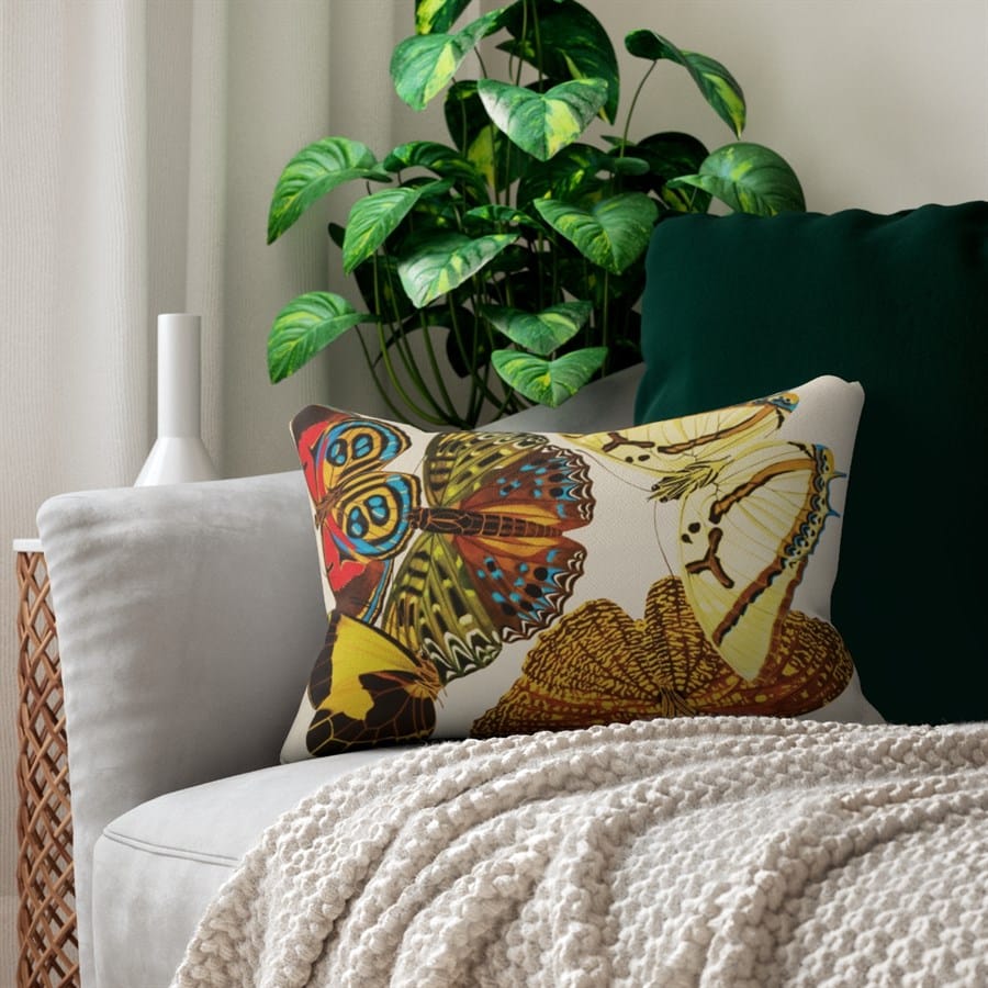 Butterfly Art EA Seguy Papillons Pl.12 Lumbar Pillow - Water & Mildew Resistant - Image 5