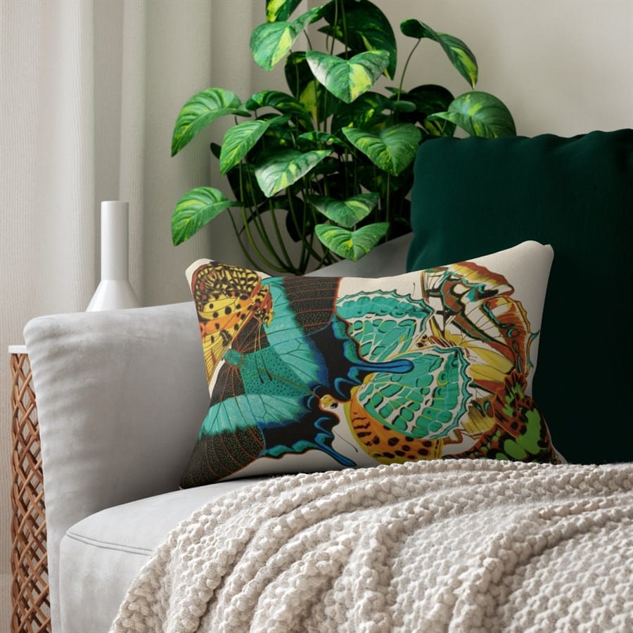 Butterfly Art EA Seguy Papillons Pl.13 Lumbar Pillow - Water & Mildew Resistant - Image 5