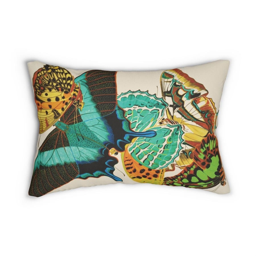 Butterfly Art EA Seguy Papillons Pl.13 Lumbar Pillow - Water & Mildew Resistant