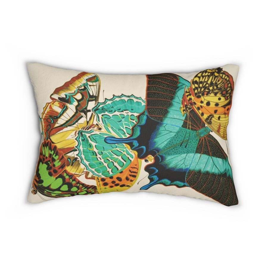 Butterfly Art EA Seguy Papillons Pl.13 Lumbar Pillow - Water & Mildew Resistant - Image 2