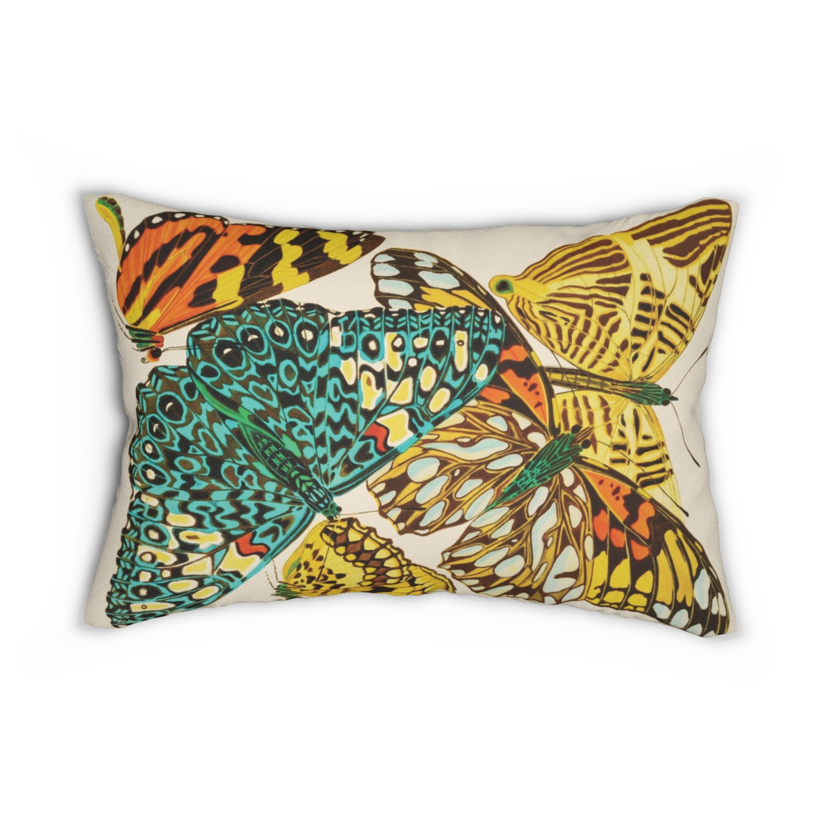 Butterfly Art EA Seguy Papillons Pl.3 Lumbar Pillow - Water & Mildew Resistant - Image 2