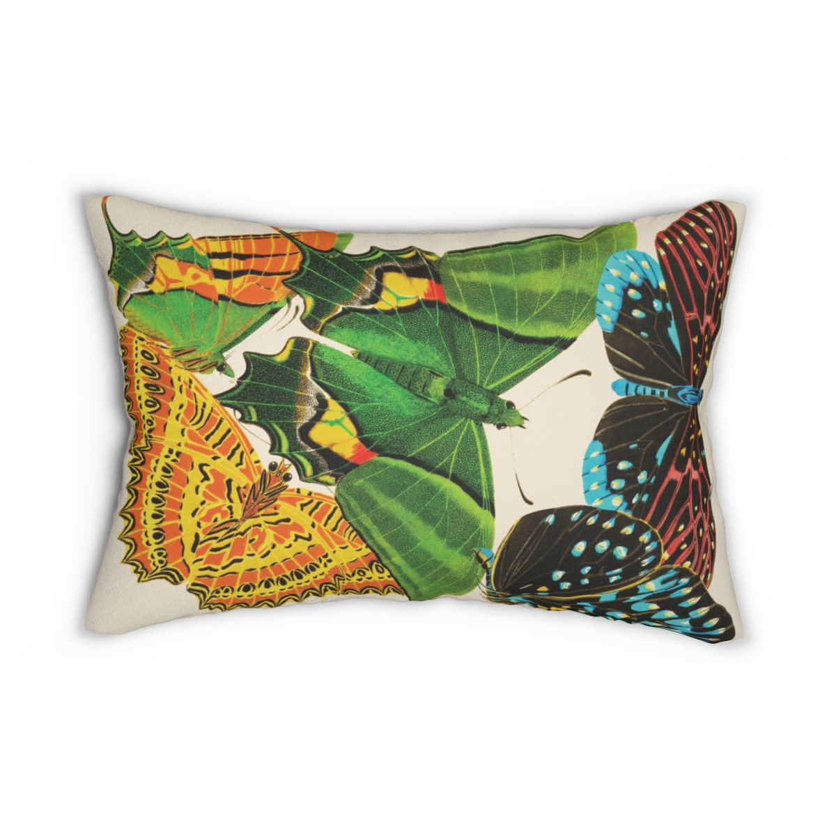 Butterfly Art EA Seguy Papillons Pl.6 Lumbar Pillow - Water & Mildew Resistant - Image 2